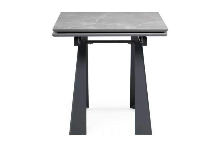 Бэйнбрук 120(180)х80х76 серый мрамор / графит Обеденный стол-3