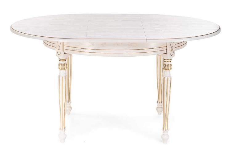 Стол деревянный Брейзер молочный / золото-3