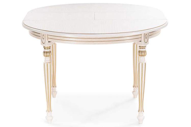 Стол деревянный Брейзер молочный / золото-4