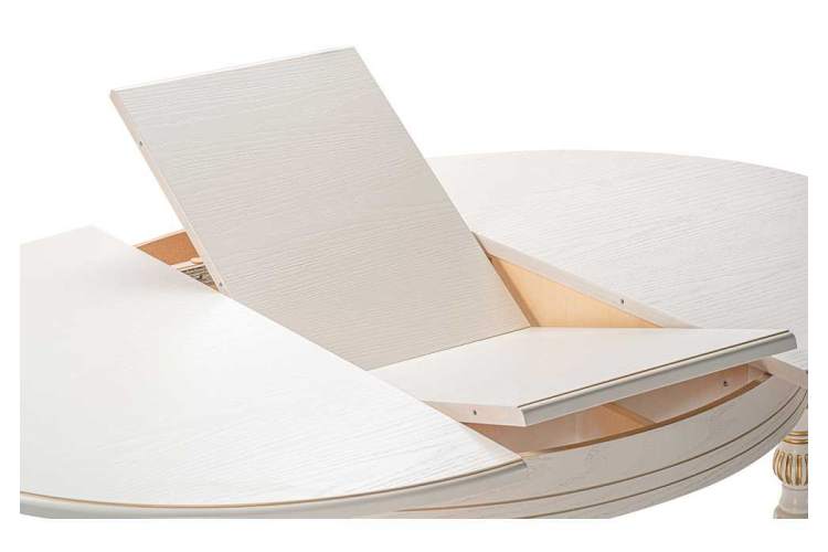 Стол деревянный Брейзер молочный / золото-5