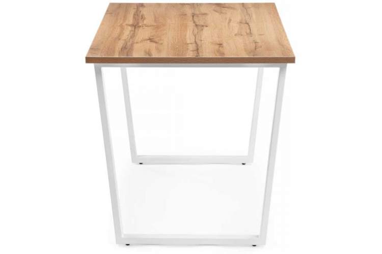 Стол деревянный Лота Лофт 140 25 мм дуб вотан / белый матовый-2