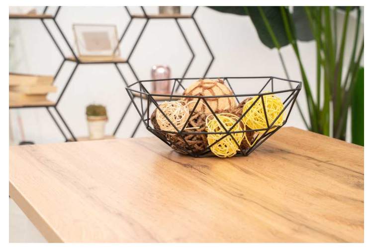 Стол деревянный Лота Лофт 140 25 мм дуб вотан / белый матовый-7