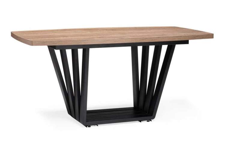 Стол деревянный Эудес дуб галифакс табак / черный