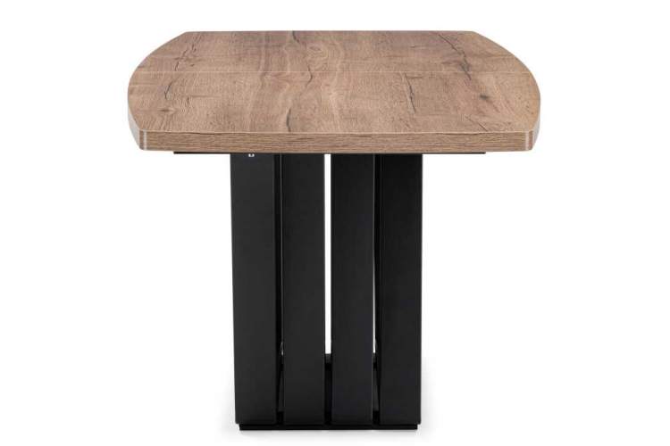 Стол деревянный Эудес дуб галифакс табак / черный-3