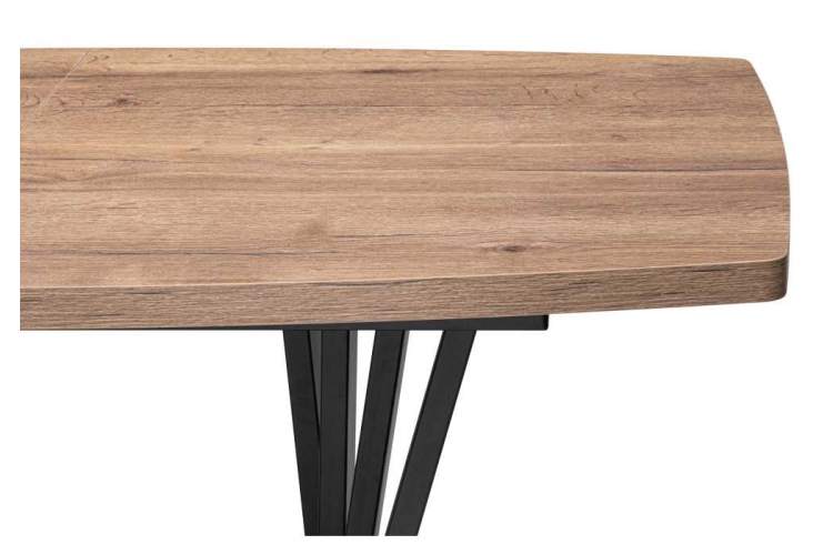 Стол деревянный Эудес дуб галифакс табак / черный-6