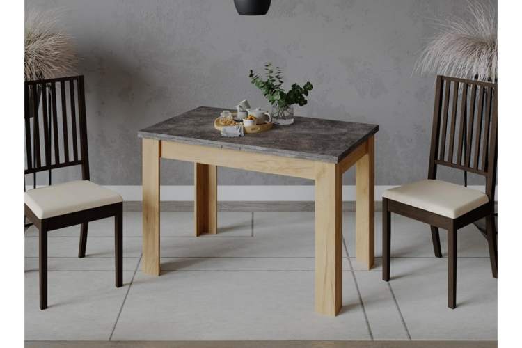 Стол деревянный Промо Тип 4 дуб крафт золотой / ателье темное-5