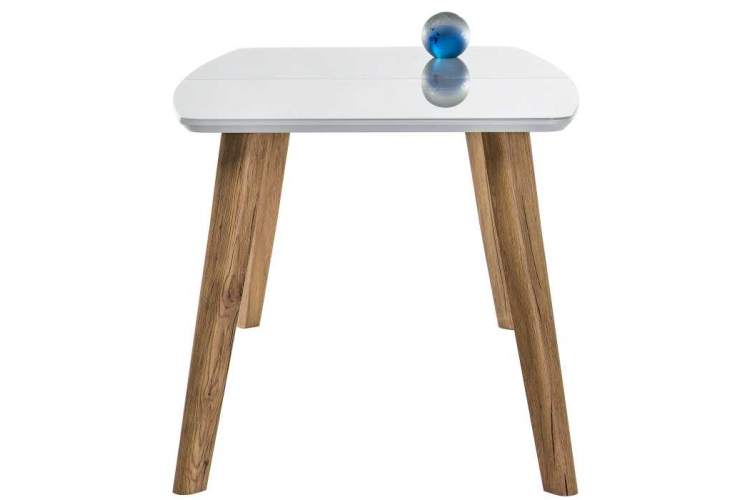 Стол стеклянный Серсея белый / дуб монтана-3