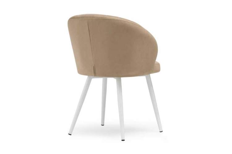 Стул на металлокаркасе Бэнбу velutto 05 / белый-3