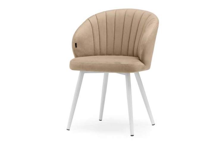 Стул на металлокаркасе Бэнбу velutto 05 / белый-5