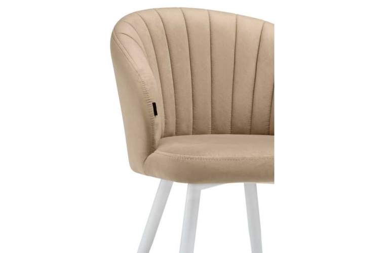 Стул на металлокаркасе Бэнбу velutto 05 / белый-6