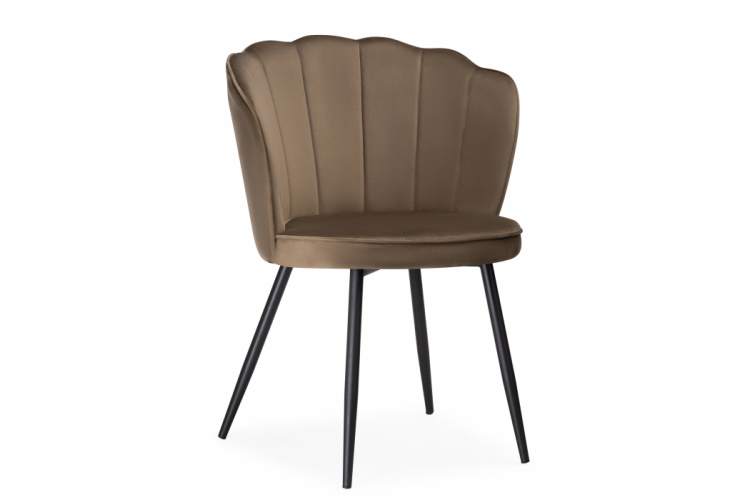 Стул на металлокаркасе Coral сappuccino / black