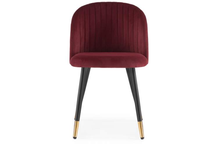 Стул на металлокаркасе Gabi wine red / black-2