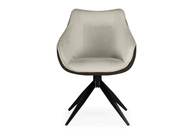 Стул на металлокаркасе Kansas brown / cream / black-2