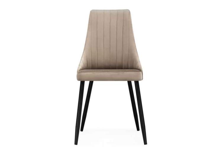 Стул на металлокаркасе Кора бежевый / черный-1