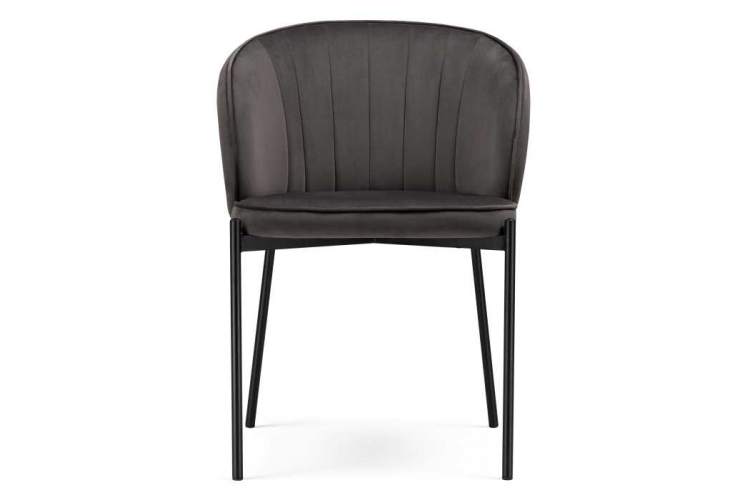 Стул на металлокаркасе Нейл серый / черный-1