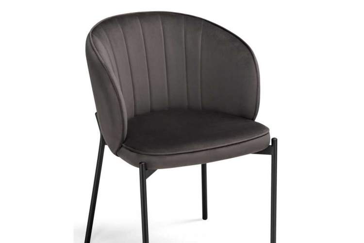 Стул на металлокаркасе Нейл серый / черный-4