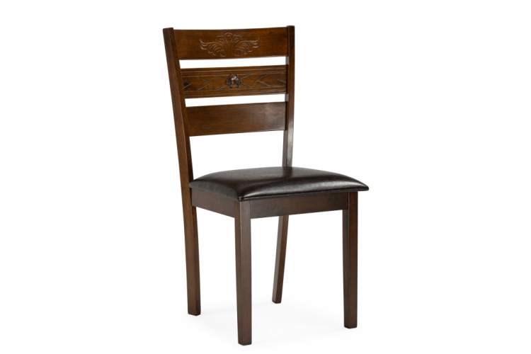 Стул деревянный Simol темно-коричневый / коричневый
