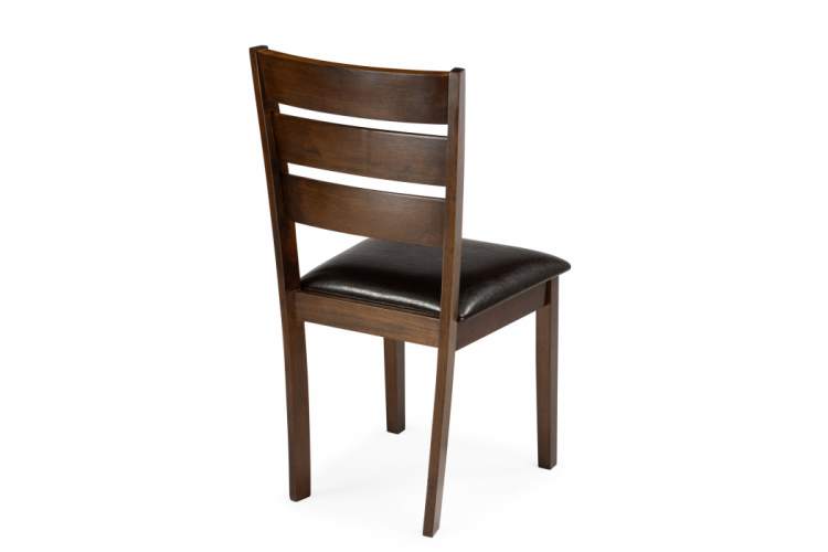 Стул деревянный Simol темно-коричневый / коричневый-3