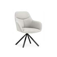 Стул на металлокаркасе Бартон 2 ткань мадера 2 / черный матовый