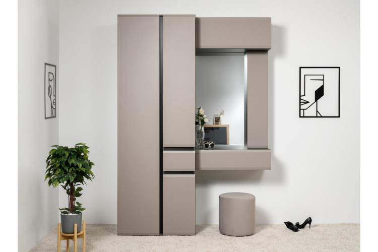 Прихожая Сейдиль 16.314.01 антрацит / веллюто капучино-1