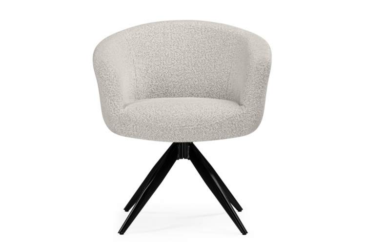 Стул на металлокаркасе Solomon 1 вращающийся светло-бежевый / черный-9