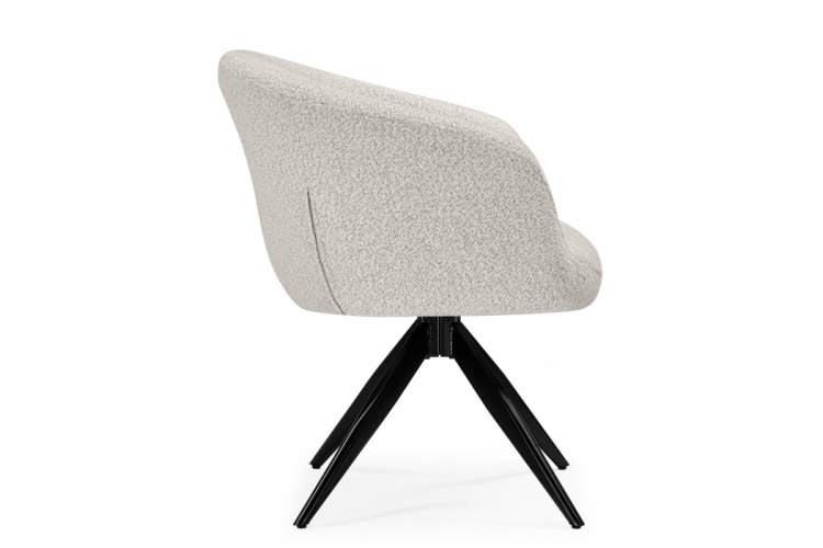 Стул на металлокаркасе Solomon 1 вращающийся светло-бежевый / черный-10