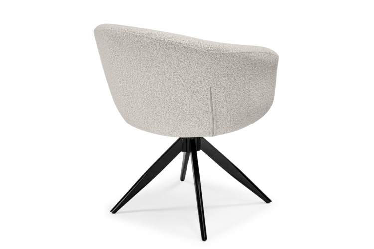 Стул на металлокаркасе Solomon 1 вращающийся светло-бежевый / черный-11