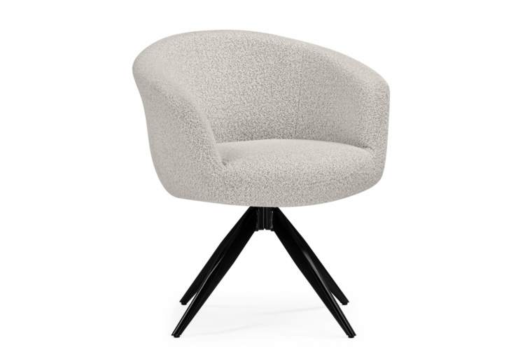 Стул на металлокаркасе Solomon 1 вращающийся светло-бежевый / черный-12