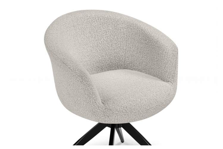 Стул на металлокаркасе Solomon 1 вращающийся светло-бежевый / черный-13