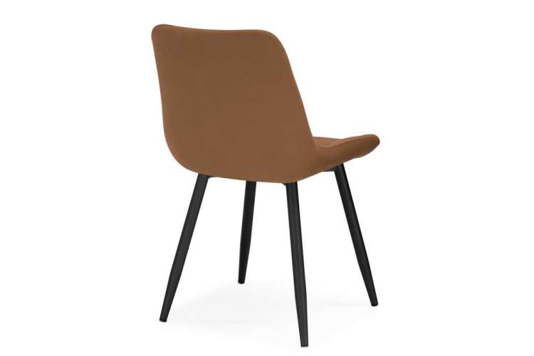 Стул на металлокаркасе Челси крутящийся кирпичный / черный-5