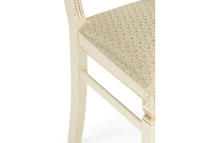 Стул деревянный Roy слоновая кость / золото патина-9