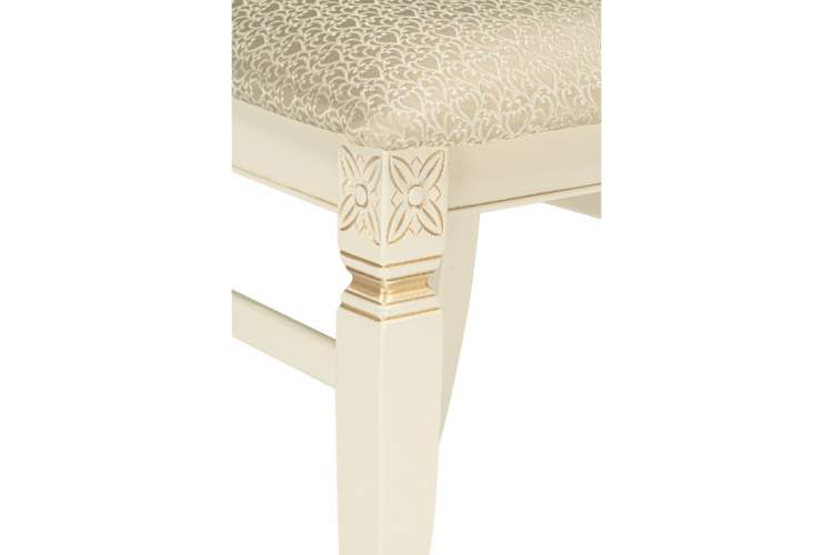 Стул деревянный Roy слоновая кость / золото патина-10