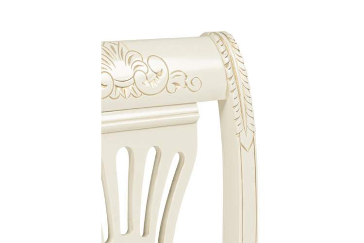 Стул деревянный Roy слоновая кость / золото патина-13