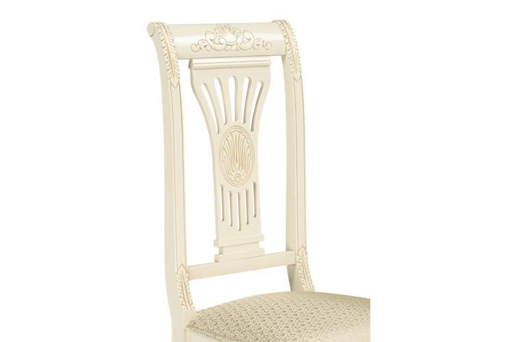 Стул деревянный Roy слоновая кость / золото патина-14