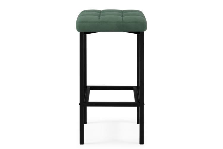 Барный стул Лофт микровелюр катания изумруд / черный матовый-2