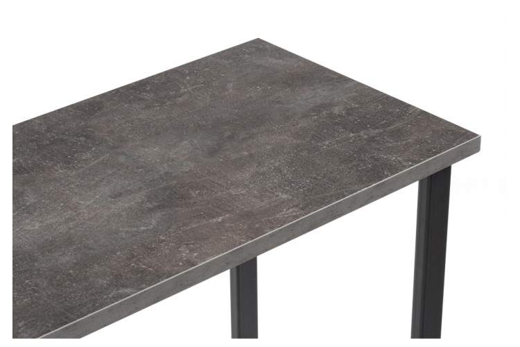 Барный стол Дилан Лофт 120х40х90 бетон темный-6