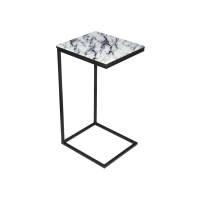 Журнальный стол Геркулес белый мрамор