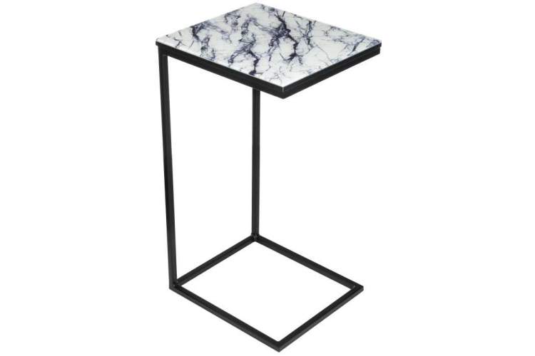 Журнальный стол Геркулес белый мрамор