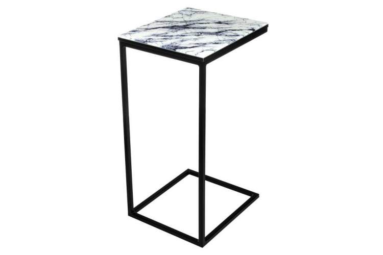 Журнальный стол Геркулес белый мрамор-1