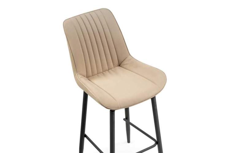 Седа К крутящийся бежевый / черный Барный стул-5