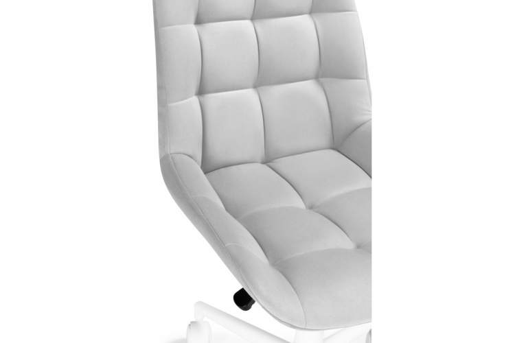 Офисное кресло Честер светло-серый велюр / белый-8