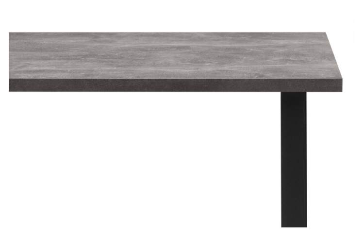 Стол деревянный Лиман 140 х 80 бетон светлый / черный матовый-10