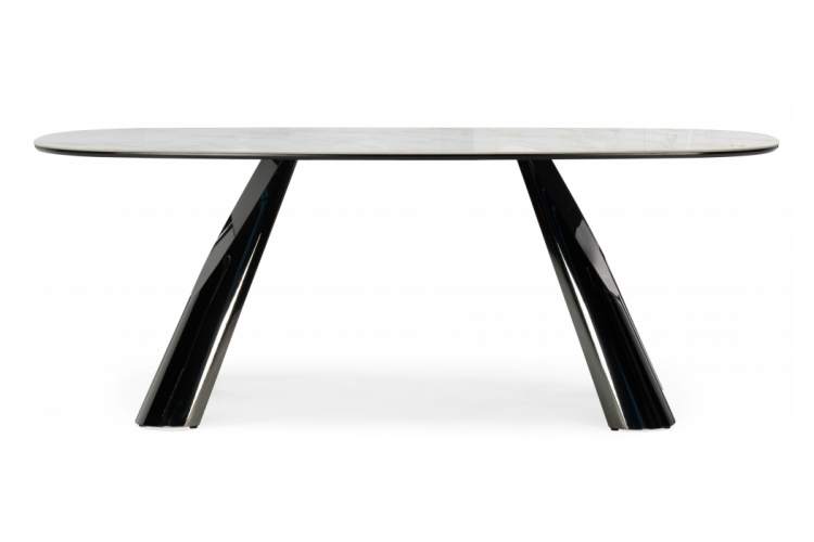 Керамический стол Танго 200х200х90 белый мрамор carla larkin / белый-8