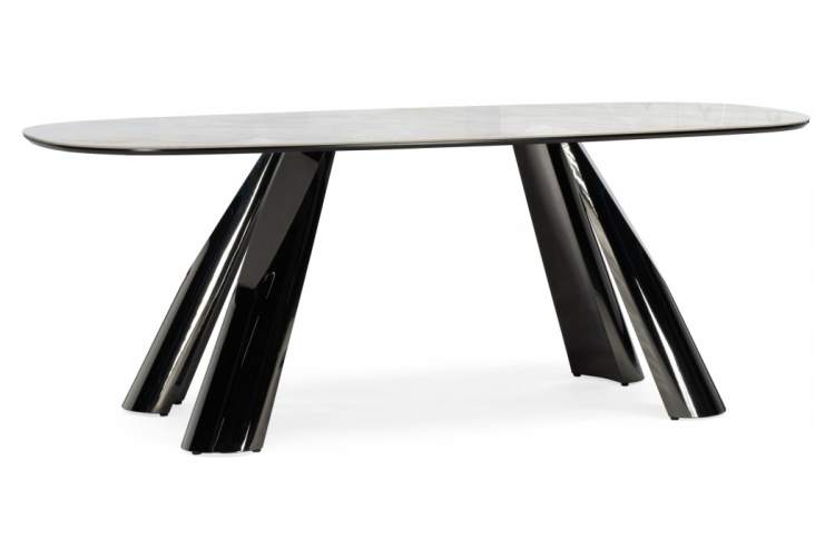 Керамический стол Танго 200х200х90 белый мрамор carla larkin / белый