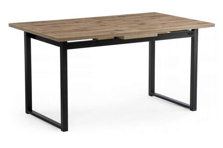 Стол деревянный Макта 140 дуб велингтон / черный матовый