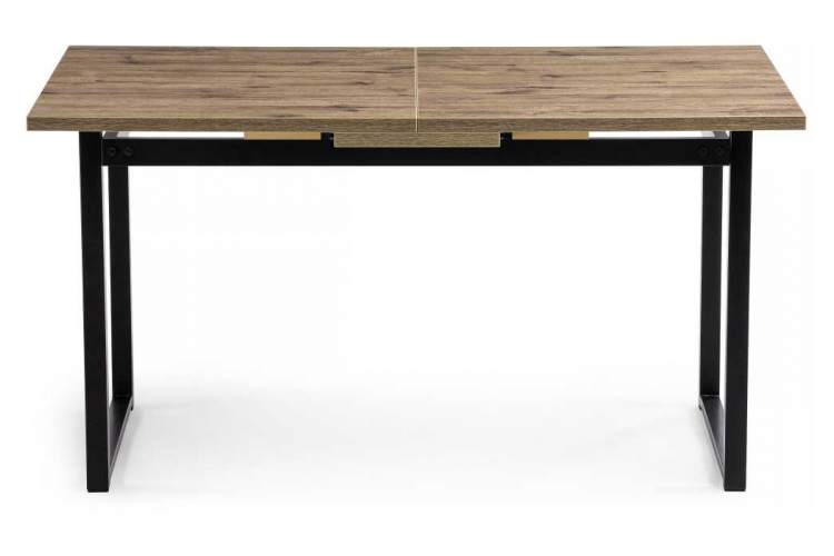 Стол деревянный Макта 140 дуб велингтон / черный матовый-1