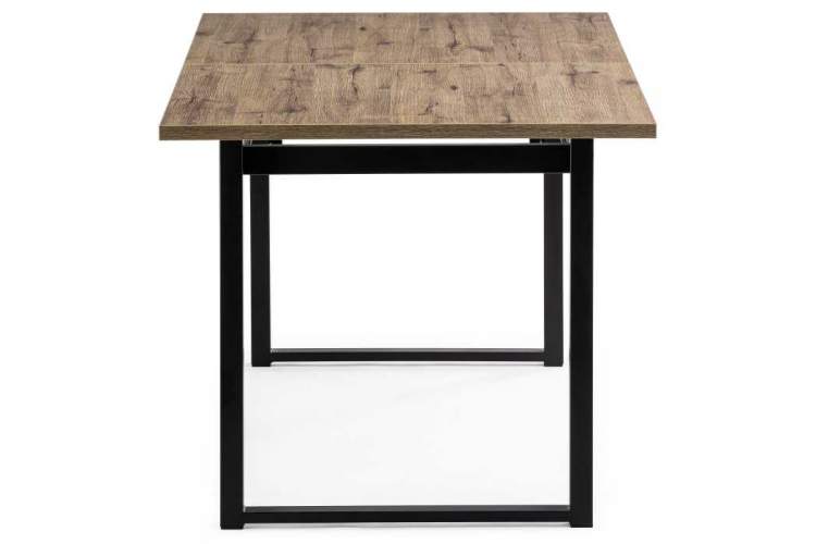 Стол деревянный Макта 140 дуб велингтон / черный матовый-3