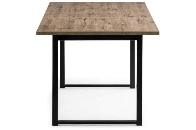 Стол деревянный Макта 140 дуб велингтон / черный матовый-4