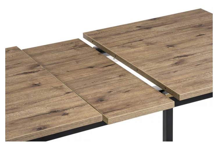 Стол деревянный Макта 140 дуб велингтон / черный матовый-5