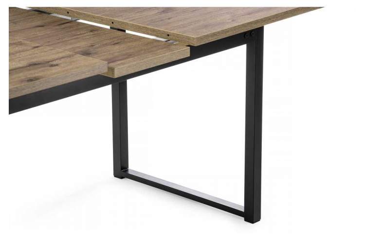 Стол деревянный Макта 140 дуб велингтон / черный матовый-7